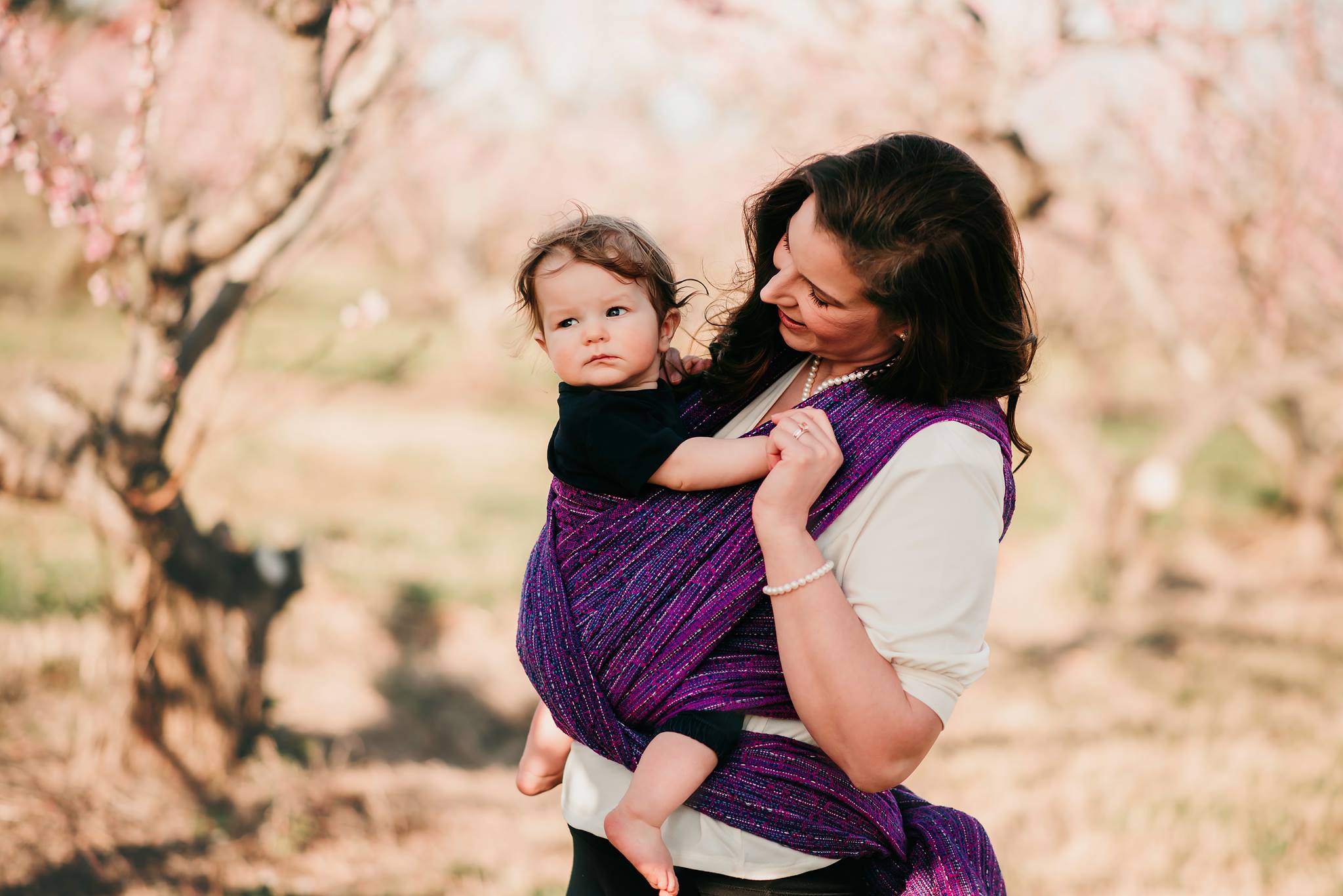 Apple Blossom Wovens MSK Magenta Wrap (linen) Image