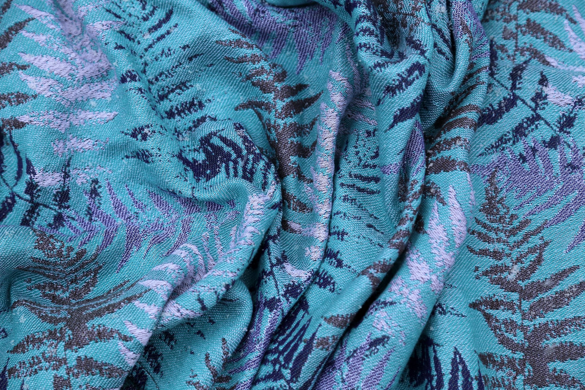 Solnce Fern Purple Starling Wrap (merino, linen, tencel) Image