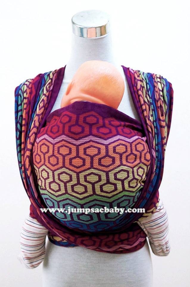 JumpSac Baby Honeycomb in That 70s Rainbow Wrap  Image
