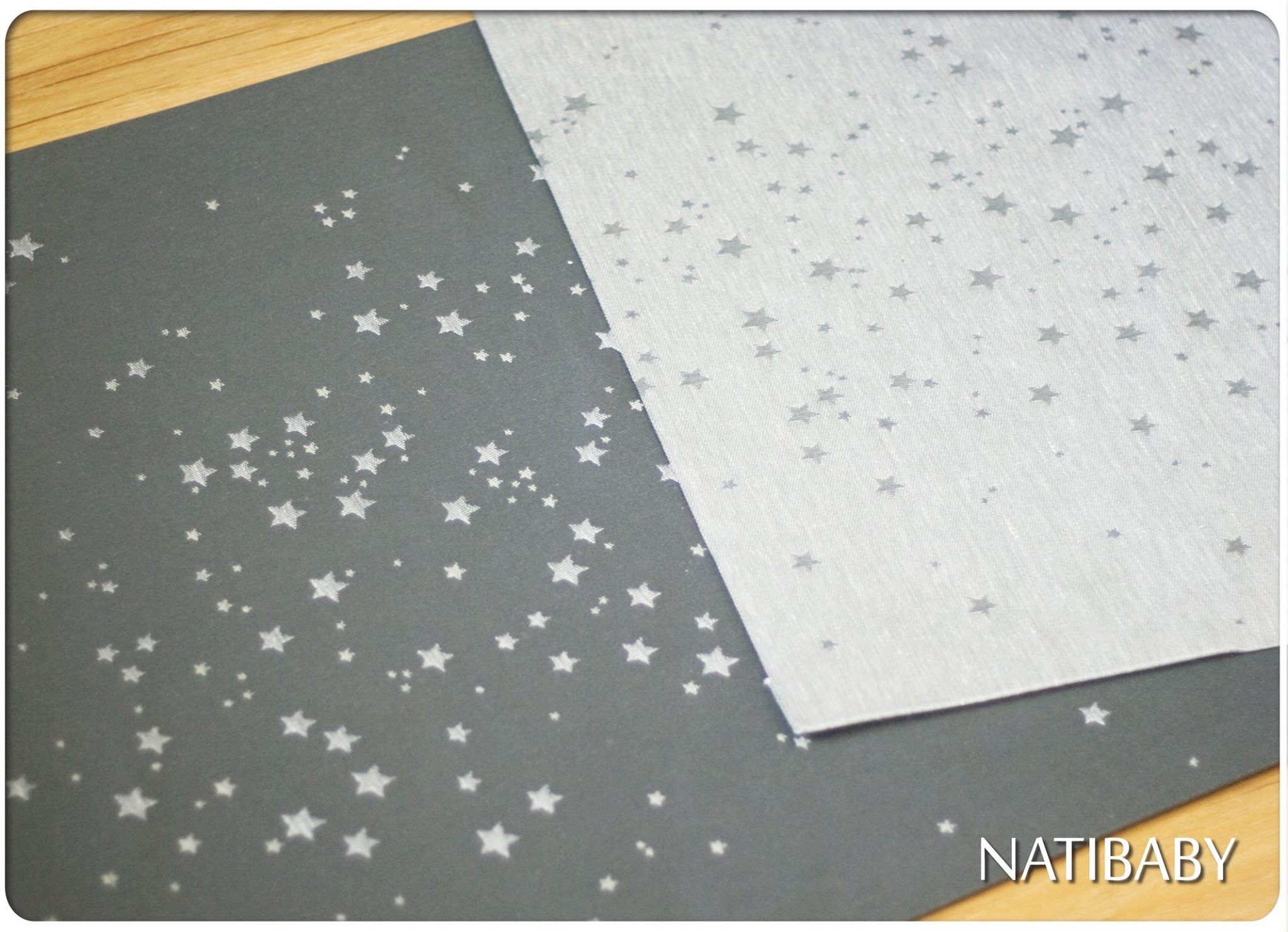 Natibaby Stardust Shades of Grey Wrap (merino, linen) Image