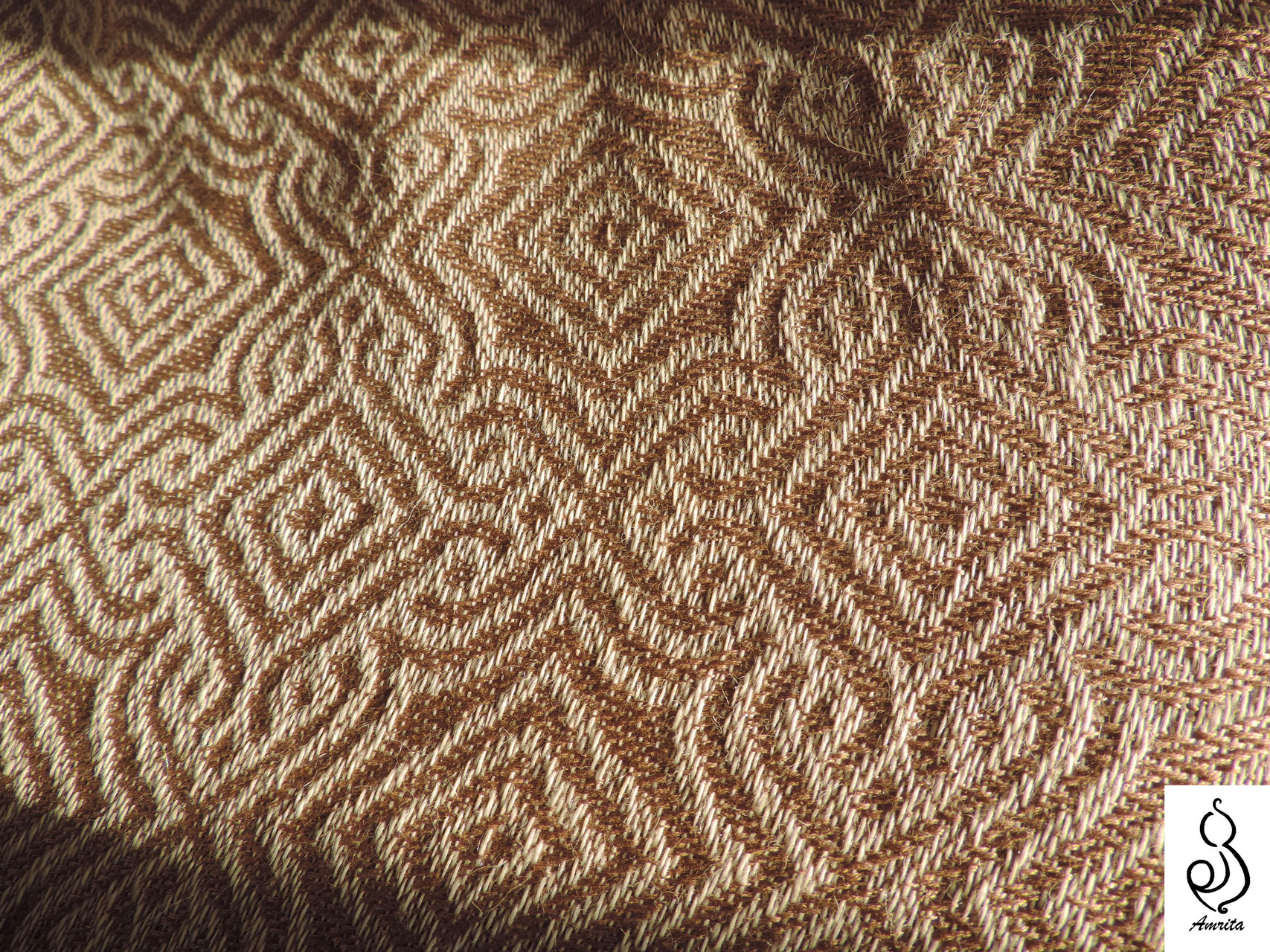 Amrita Fascia Portabebé Arabesque Golden  Wrap (merino, alpaka) Image