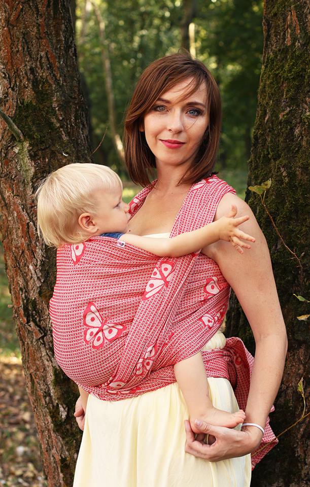 Sensimo Slings Happy Butterfly Red Wrap  Image