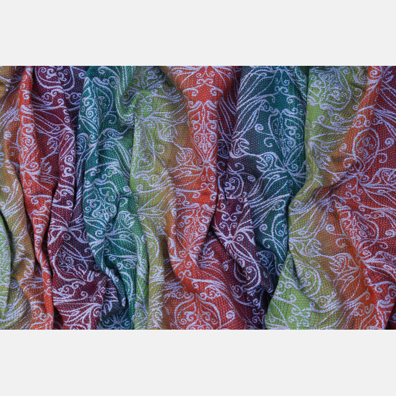 Tragetuch Yaro Slings Elvish Trinity Tawny Rainbow Wool (merino) Image